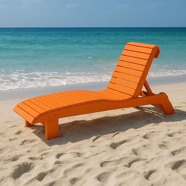 Riviera Classic Lounger™ Premium Poly-Luxe Recycled Plastic Chaise Lounge